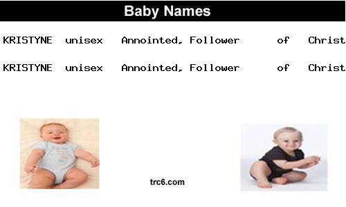kristyne baby names